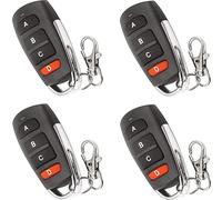Universal Duplicator Garage Door Remote, 433.92 Mhz for Gate, Replacement Electric Gate, Cloning Remote Control Keychain (4 PCS)