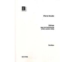 UNIVERSAL EDITION BOULEZ P. - DERIVE 1 - CONDUCTEUR Classical sheets Full score
