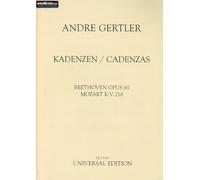UNIVERSAL EDITION GERTLER ANDRE - CADENZAS - VIOLIN Classical sheets Violin