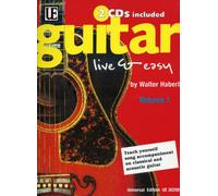 UNIVERSAL EDITION HABERL WALTER - GUITAR LIVE EASY VOL.1 + 2CD Educational books Acoustic guitar