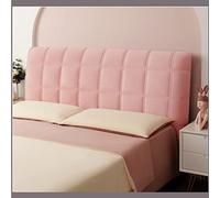 Universal Elastic Bed Headboard Cover Solid Color Velvet Headboard Protector for Queen/Single Bed Soft Pink 130cm Stylish Bedroom Décor Easy to Clean
