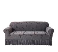 Universal Elastic Sofa CoverThickened NonSlip Couch Protector for Triple SeaterTightly Fits Armrests Stylish Grey Sofa Towel for Ultimate Comfort and Protection.