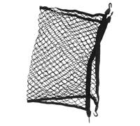 Universal Elasticated Car Trunk Cargo Net and Mesh Polyester Material | Black Colour for Hatchbacks and Grocery Bags, Visible Contents, for Rideshare Drivers and Sports Practice