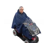 Universal Elderly Mobility Scooter Waterproof Poncho Wheelchair Hooded Bike Raincoat Rain Ebike Cover Rainwear Electric Cycling(Color1)