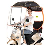 Universal Electric Bicycle Sunshade Shelter Rain Cover, Scooter Rain Waterproof Cover with PVC Windshield Battery Car Canopy Umbrella Cover Sun Visor,8