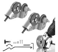 Universal Electric Drill Plate Cutter, Upgraded Metal Nibbler Drill Attachment, Fast Sheet Metal Cutter, for Iron/White Sheet/Steel/Copper/Aluminum 2 pcs