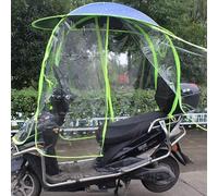 VOLGUT Universal Electric Motorcycle Sunshade Cover Fully Enclosed Motor Scooter Umbrella Waterproof Fold-Away Universal Mobility Scooter Canopy (Color : B)