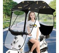 Universal Electric Motorcycle Sunshade Cover Motor Scooter Umbrella Mobility Sun Shade & Rain Cover Scooter Rain Waterproof Cover Battery Car Canopy Umbrella Cover