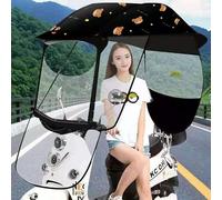 Universal Electric Motorcycle Sunshade Cover Motor Scooter Umbrella Mobility Sun Shade & Rain Cover Scooter Rain Waterproof Cover Battery Car Canopy Umbrella Cover