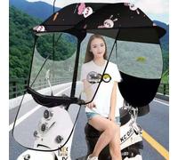 Universal Electric Motorcycle Sunshade Cover Motor Scooter Umbrella Mobility Sun Shade & Rain Cover Scooter Rain Waterproof Cover Battery Car Canopy Umbrella Cover