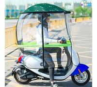 Universal Electric Motorcycle Sunshade Cover, Motorcycle Rain Cover,Folding Cycling Bike Sunshade Rain Cover-Waterproof Battery Car Canopy Umbrella (Black A)