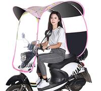 Universal Electric Motorcycle Sunshade Cover, Scooter Rain Waterproof Cover, Battery Car Canopy Umbrella Sun Rain Wind Cover,D