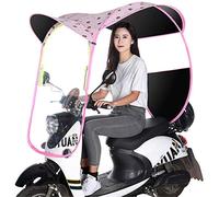 Universal Electric Motorcycle Sunshade Cover, Scooter Rain Waterproof Cover, Battery Car Canopy Umbrella Sun Rain Wind Cover,E