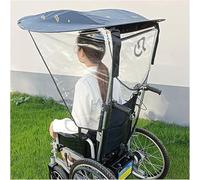 Universal Electric Wheelchair Umbrella Canopy Adjustable Folding Rain Sun Shade Canopy, UV Resistant Protection, Water Resistant, Cotton, Plastic