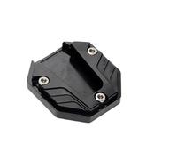 Universal Electronic Motorcycle E-bike Scooter Kickstand Extender Foot Side Stand Extension Pad Support Plate Anti-skid Base Side Stand Pad(Black)