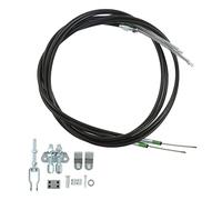 Universal Emergency Parking Brake Cable Kit Complete Assembly with ABS Plastic Handbrake for Disc Drum Brake System Custom Car Truck