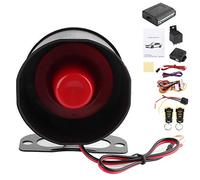 Universal Entry Central Lock Car Alarm System with Horn and LED Indicator, Remote Keyless Locking and Unlocking Kit, Supports Trunk Release and Window Control for Cars with