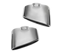 Universal Exhaust Muffler Tip Pipe For BMW For X5 E70 2000 2001 2002 2003-2016 2pcs Stainless Steel Chrome Exhaust Dual Tail Pipe Muffler Tip Car Tuning