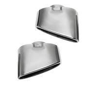 Universal Exhaust Muffler Tip Pipe For BMW For X5 E70 2000 2001 2002 2003-2016 2pcs Stainless Steel Chrome Exhaust Dual Tail Pipe Muffler Tip Car Tuning