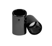 Universal Exhaust Muffler Tip Pipe For VW For PASSAT 2Pcs/Set 7.6cm/2.99in Stainless Steel Car Exhaust Muffler Tip Pipes Covers Car Tuning(Black-8cm)