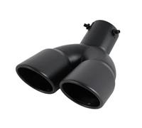 Universal Exhaust Muffler Tip Pipe Universal 63mm Car Muffler Exhaust Tip Tail Pipe Stainless Steel Rear Throat Accessories Car Tuning(Matte black)