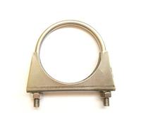 Universal Exhaust Pipe clamp + U-Bolt - 155 mm - T304 Stainless Steel Pack Size : 1
