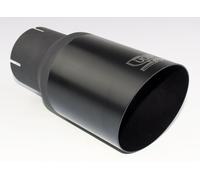Universal Exhaust Tail Pipe Muffler Tip round 90mm lenght 120mm mounting 55mm