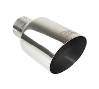 Universal Exhaust Tailpipe Muffler Tip Round 100 mm Length 120 mm Mounting Diameter 55 mm
