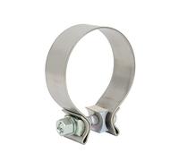 Universal Exhaust Tape Seal Clamp Rustproof Silencer Clamp High Hardness for the Header Manifold to Rear (3 Inches)