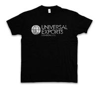 Universal Exports James Sign Company Company Mi6 London Bond Shield Men's T-Shirt Unisex Black Cotton Print Tee Shirts XL