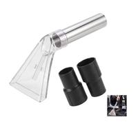 Universal Extractor Nozzle Wand, Large 7.5" Extraction Accessory Clear Head | Includes 1-7/8" & 1-1/4" Adapters, Wet/Dry Attachment for Upholstery, Carpet, Mattress & Auto Detailing