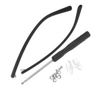 Universal Eyeglasses Arm Replacement Temples for Men Women Tr90 Black | Matte Finish, Secure Fit, Anti-skid Design, Sturdy Repair Parts for Shops and Personal Use