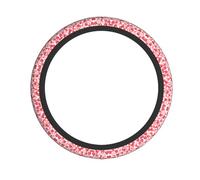 Universal Falling Red Hearts Print Steering Wheel Cover â€“ Breathable Car Steering Wheel Cover for Cars, Trucks, SUVs, and ATVs