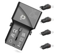 Universal Fast Charging Travel Adapter: 3-Pin Wall Charger and International Plug Adapter with 1 USB-C Port and 2 USB Ports. All-in-One Worldwide Power Adapter, 25W Universal USB Charger for UK
