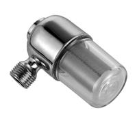 Universal Faucet Filter with 40μm Mesh for Kitchen Tap Supply | Brass PC Stainless Steel Build, Body with Connector, Easy Install for Homeowners and Renters