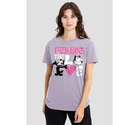 Universal Felix The Cat Feline The Love T-Shirt, Soft Lavender | Size: Medium Universal Lavender M