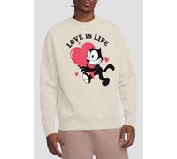 Universal Felix The Cat Love Is Life Sweatshirt, Natural | Size: Small Universal Natural S