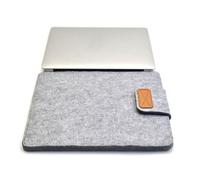 König Design Vertical Felt Laptop Case Bag Tablet Sleeve 11-15 Inches, Colour: Light Grey, Choose Size: 13 Inches