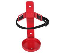 Universal Fire Extinguisher Mount Wall Holder Rack with Adjustable Straps | Durable Steel and Polyester Construction, Stable Base Support, Smooth Surface, for Standard Cylinders, Workplace or Hallway