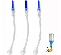 Universal Fit 360° Spray Bottle Adapter, 3 Pack Weighted Tube for Sprayers, Flexible Dip Hose for Upside Down Multi-Angle Spraying, Get Every Last Drop for Cleaning and Gardening (3)