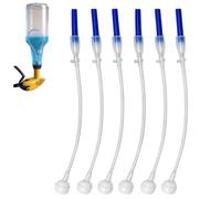 Universal Fit 360° Spray Bottle Adapter, Weighted Tube Replacement for Sprayers, Tilted Spray Bottle Adapter, 360° Upside Down Multi-Angle Sprayer Attachment for Trigger and Pump Sprayers (6PCS)