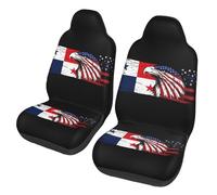 Universal Fit Car Accessories America And Panama Panamanian Flag Eagle Cars Seats Protector Classic Cars Front Seat Covers For Truck, Sedans, Suv, 52X138Cm
