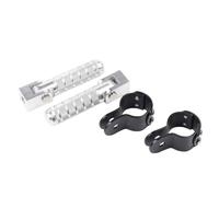 Universal Fit Compatible With Compatible with K1600GT K1600GTL K1600 K 1600 GT GTL 1600GT 1600GTL Accessories Highway Footrest Foot Pegs Pedals Folding Footpegs Clamp Aftermarket Replacement(Silver)
