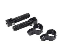 Universal Fit Folding Footrest Foot Pegs Pedals Clamps Compatible with R1250RT R1200RT R1200 R1250 R 1200 1250 RT 1200RT Compatible With Highway Motorcycle Accessories Aftermarket Replacement(Black)