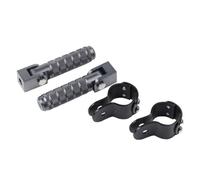 Universal Fit Folding Footrest Foot Pegs Pedals Clamps Compatible with R1250RT R1200RT R1200 R1250 R 1200 1250 RT 1200RT Compatible With Highway Motorcycle Accessories Aftermarket Replacement(GRAY)