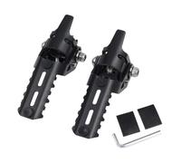 Universal Fit Front Foot Pegs Folding Footrests Compatible With Tiger 800 850 900 1050 1200 660 660 Accessories Highway Vehicle Models Aftermarket Replacement(Black)