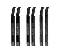 Universal Fit Plastic Rails for 3.5" HDD to 5.25" Drive Bay, Pack of 3 Pairs, Chassis Cage Accessories