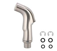 Universal Fit Sink Spray Attachment, Kitchen Side Sprayer Head, Pull Out Spray Head, Faucet Sprayer Replacement for Delta, Moen, Kolher and Other OEM Brands, Brushed Nickel Finish, Ergonomic Design