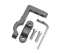 Universal Fitment Series | Aluminum Headlight Clip Bracket Kit for Car Motorcycle ATV Truck, Adjustable LED Work Light Pole Mount Clamps, 22-60mm Tube Diameter, 2PCS Hardware Set(1pc Black)