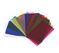 Universal Fl Gels Lighting Kit 18pcs Camera Color Gel for Lighting Transparency Plastic Sheets for Photography Works with Cameras